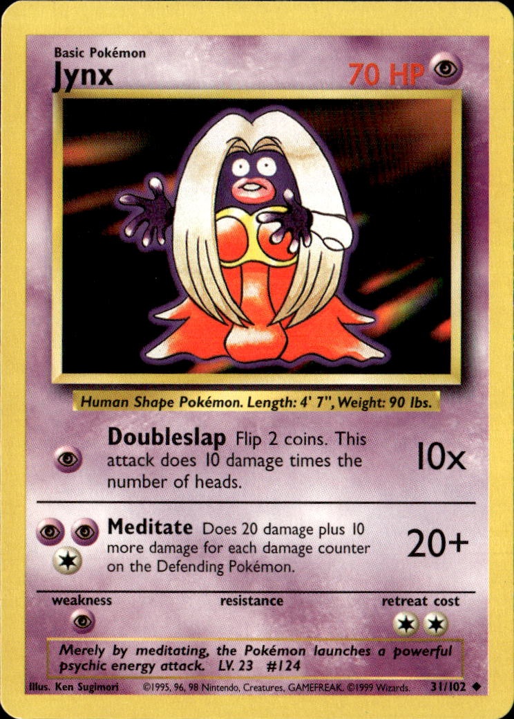 1999 Pokemon Original Jynx graded slab