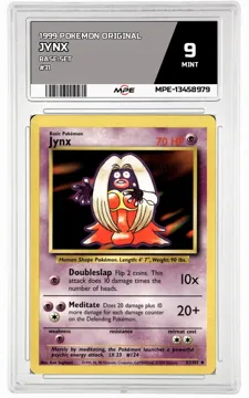1999 POKEMON ORIGINAL BASE SET #31 JYNX MPE 9 MINT — graded card up for auction