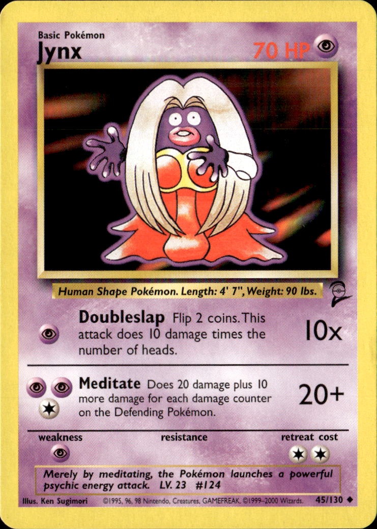 2000 Pokemon Base Set 2 En Jynx graded slab
