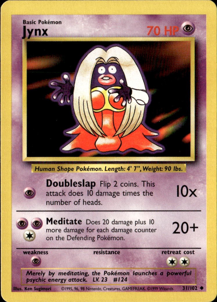 1999 Pokemon Original Jynx graded slab