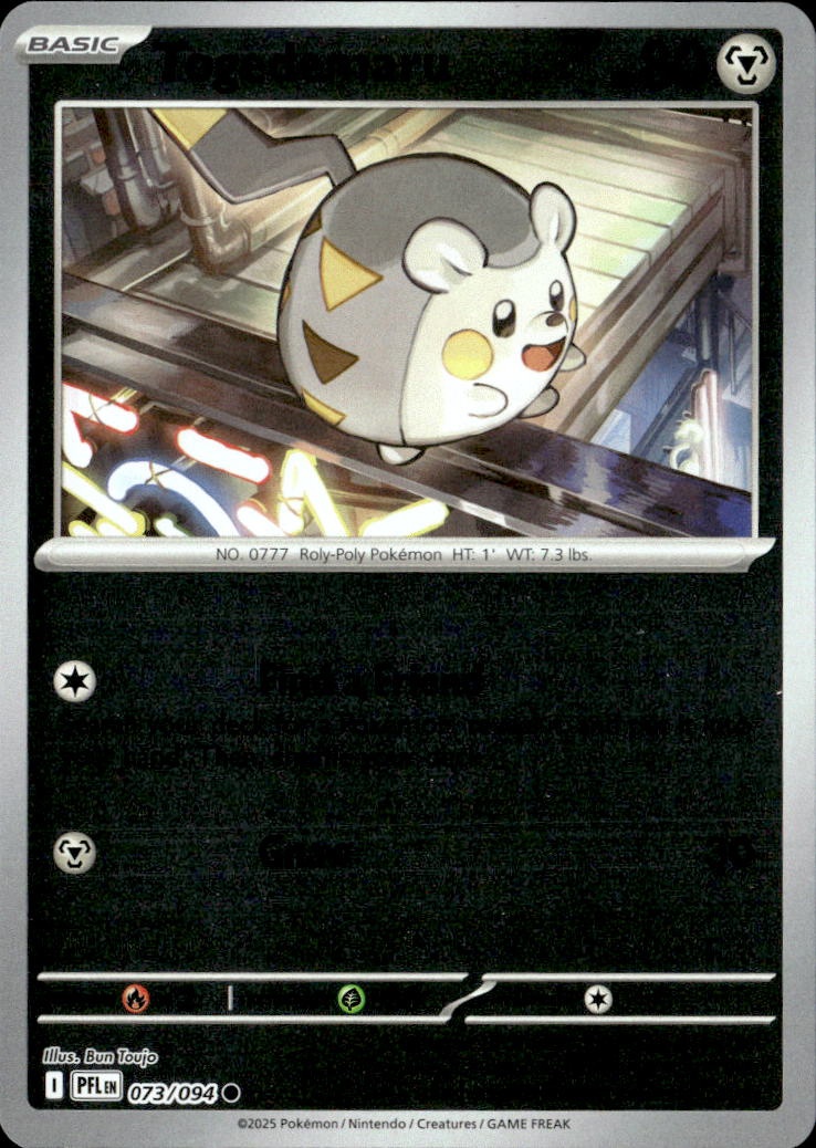 2025 Pokemon Pfl En Togedemaru graded slab