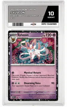 2022 POKEMON SVP EN SCARLET AND VIOLET PROMOS-Black Star Promo #172 SYLVEON MPE 10 GEM/MT — graded card up for auction