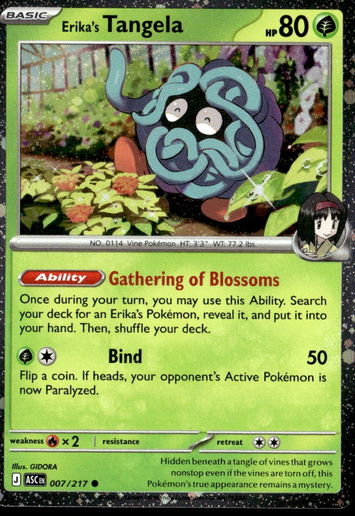 2026 Pokemon Asc En Erika'S Tangela graded slab