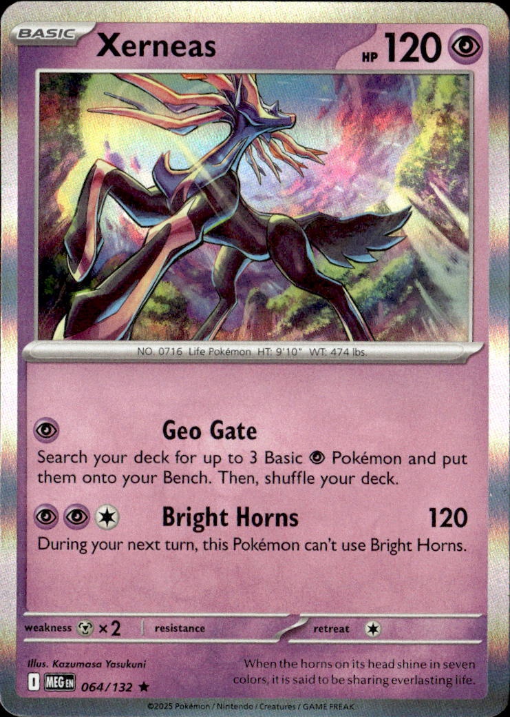 2025 Pokemon Meg En Xerneas graded slab