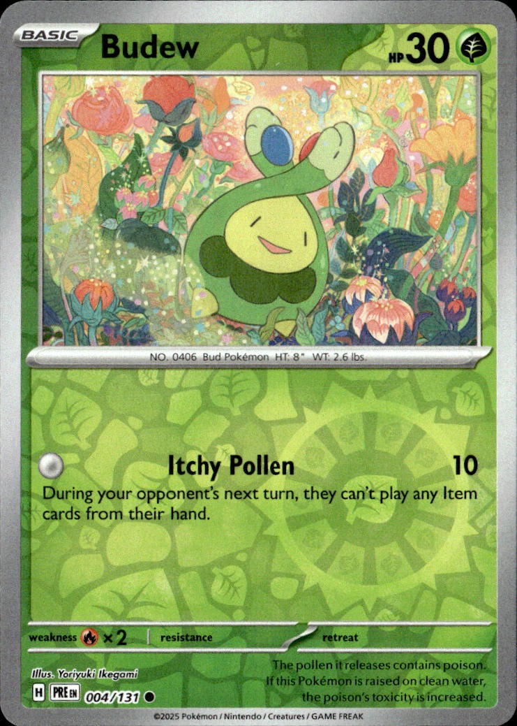 2025 Pokemon Pre En Budew graded slab