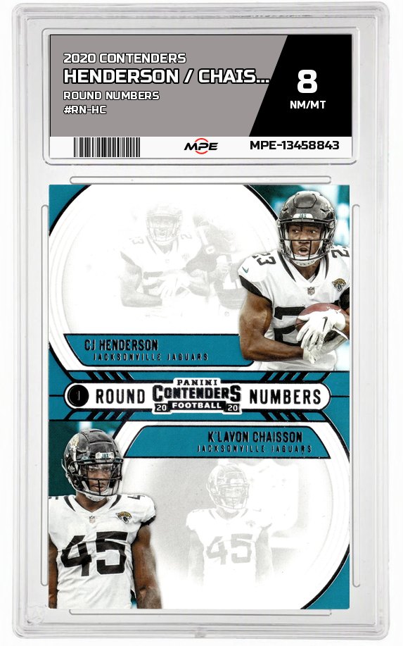 2020 CONTENDERS ROUND NUMBERS #RN-HC HENDERSON / CHAISSON MPE 8 NM/MT — graded card auctioned from the MPE vault