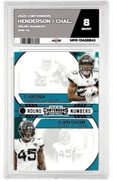 2020 CONTENDERS ROUND NUMBERS #RN-HC HENDERSON / CHAISSON MPE 8 NM/MT — graded card up for auction