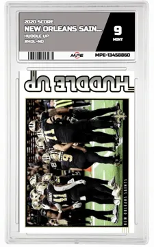 2020 SCORE HUDDLE UP #HDL-NO NEW ORLEANS SAINTS MPE 9 MINT — graded card up for auction
