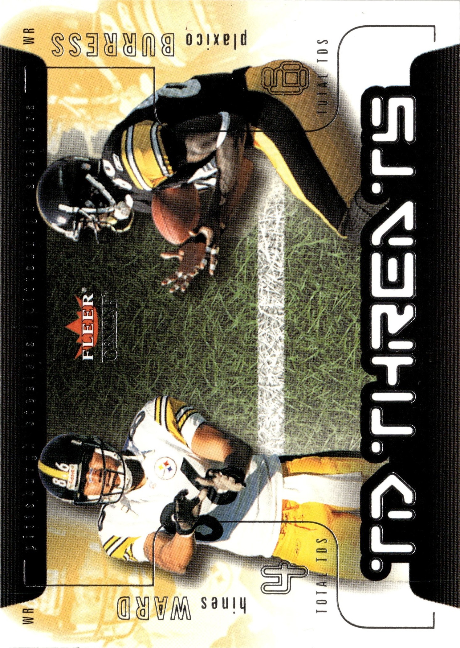 2002 Fleer Genuine Ward / Burress graded slab