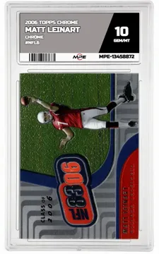2006 TOPPS CHROME CHROME #NFL6 MATT LEINART MPE 10 GEM/MT — graded card up for auction