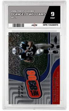 2006 TOPPS CHROME #NFL9 DEANGELO WILLIAMS MPE 9 MINT — graded card up for auction