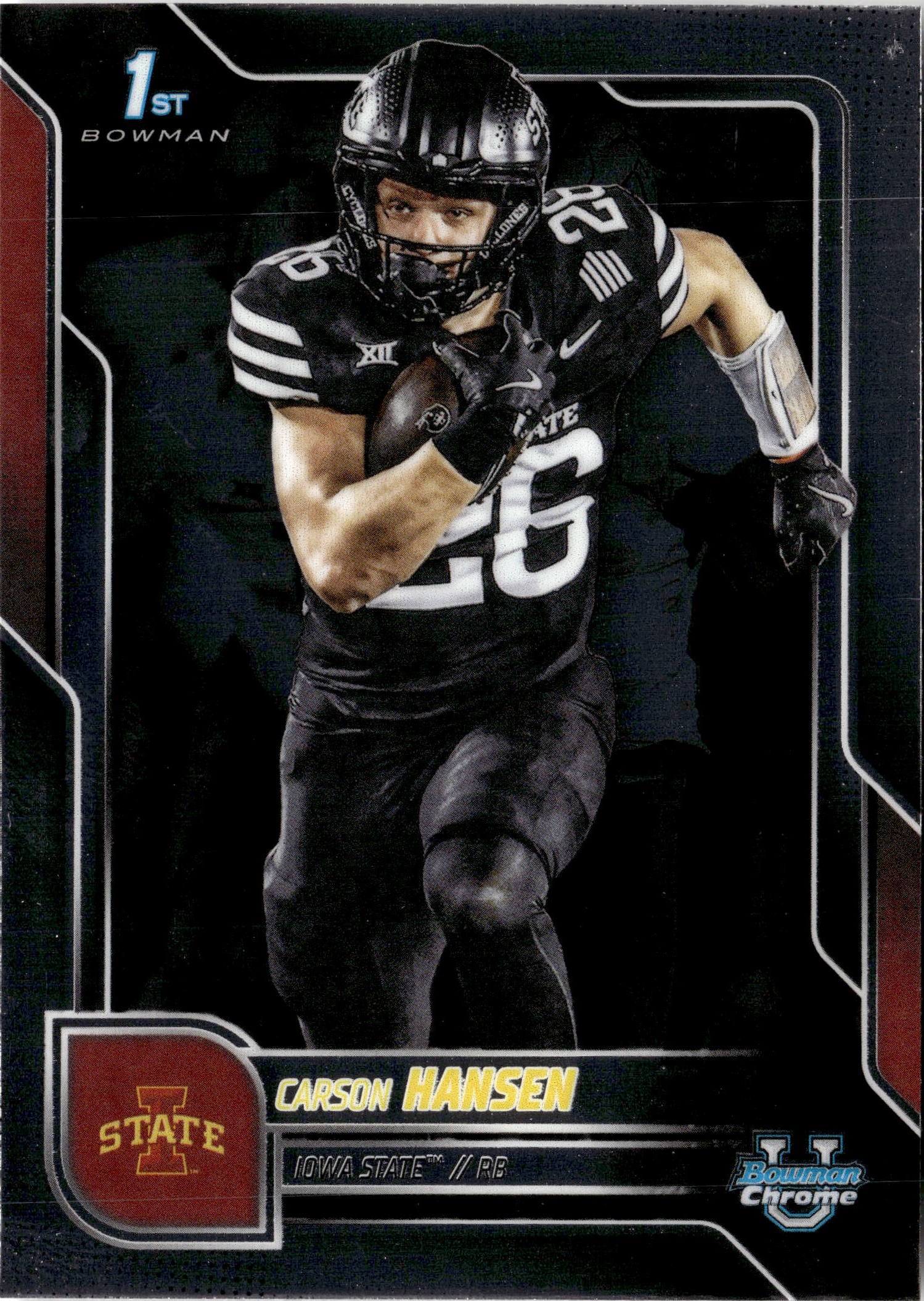 2025 Bowman Chrom U Carson Hansen graded slab