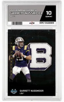 2025 BOWMAN CHROME U #LU-3 GARRETT NUSSMEIER MPE 10 GEM/MT — graded card up for auction