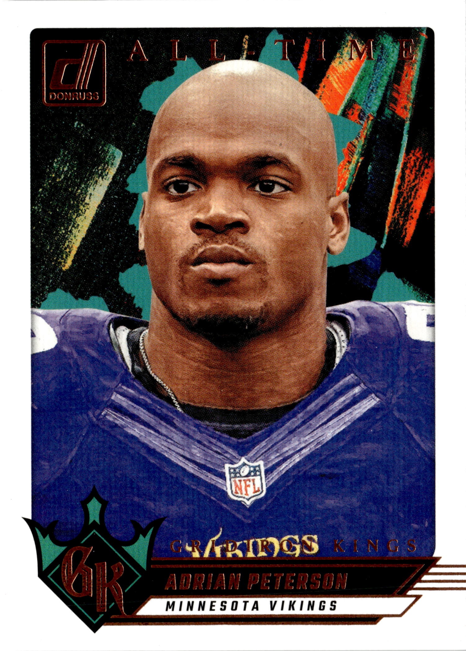 2024 Donruss Adrian Peterson graded slab