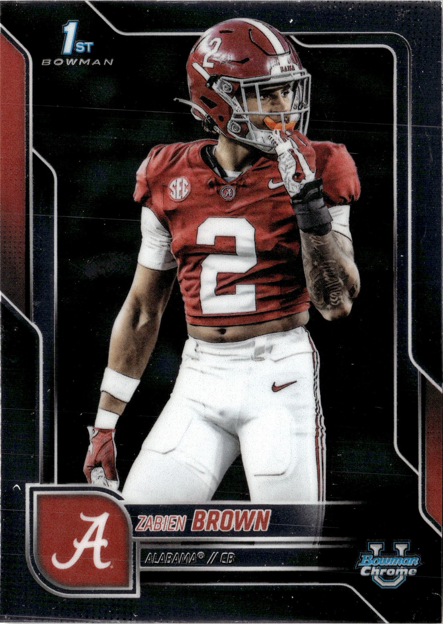 2025 Bowman Chrome U Zabien Brown graded slab