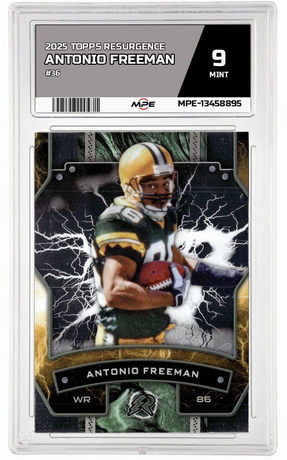 2025 TOPPS RESURGENCE #36 ANTONIO FREEMAN MPE 9 MINT — graded card auctioned from the MPE vault
