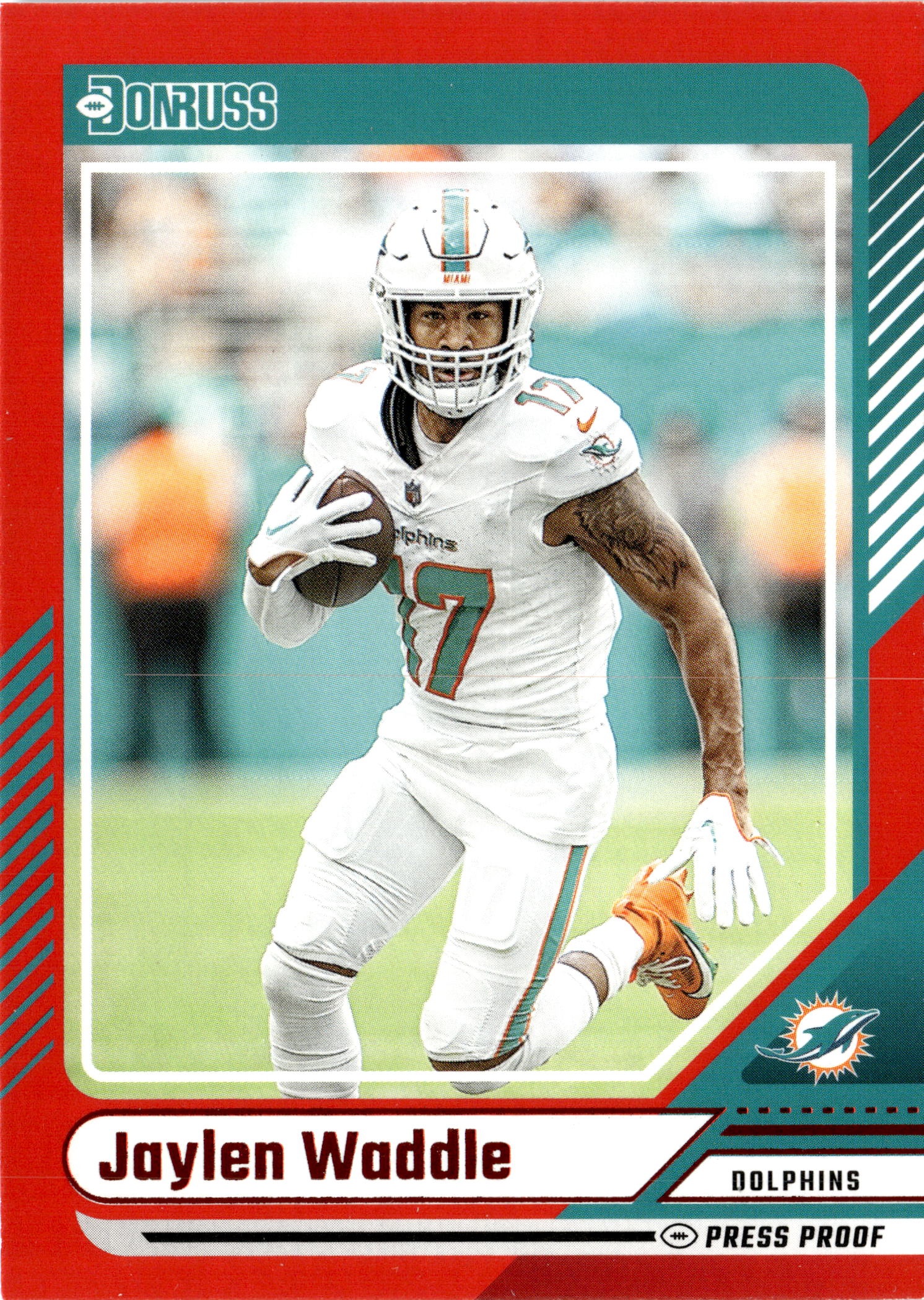 2024 Donruss Jaylen Waddle graded slab