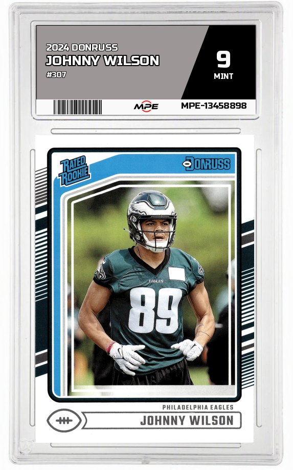 2024 DONRUSS #307 JOHNNY WILSON MPE 9 MINT — graded card auctioned from the MPE vault