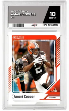 2024 DONRUSS #22 AMARI COOPER MPE 10 GEM/MT — graded card up for auction