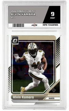 2024 DONRUSS OPTIC #140 ALVIN KAMARA MPE 9 MINT — graded card up for auction
