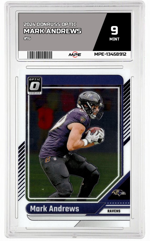 2024 DONRUSS OPTIC #16 MARK ANDREWS MPE 9 MINT — graded card auctioned from the MPE vault