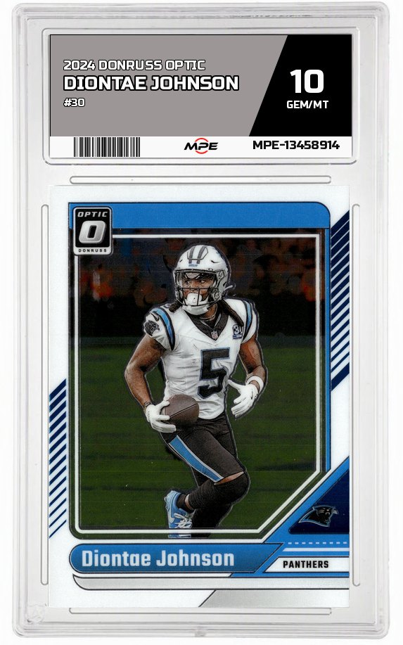 2024 DONRUSS OPTIC #30 DIONTAE JOHNSON MPE 10 GEM/MT — graded card auctioned from the MPE vault
