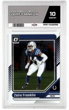 2024 DONRUSS OPTIC #87 ZAIRE FRANKLIN MPE 10 GEM/MT — graded card up for auction