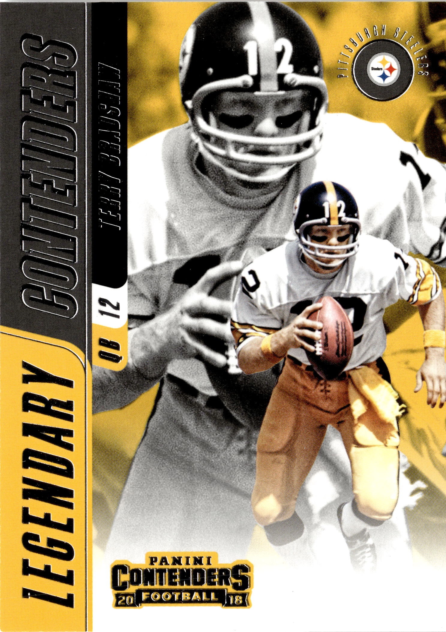 2018 Contenders Terry Bradshaw graded slab