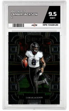 2023 SELECT #7 LAMAR JACKSON MPE 9.5 MINT+ — graded card up for auction