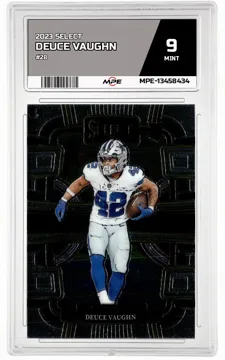2023 SELECT #28 DEUCE VAUGHN MPE 9 MINT — graded card up for auction