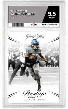 2024 PRESTIGE #96 JAHMYR GIBBS MPE 9.5 MINT+ — graded card up for auction