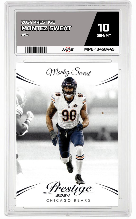 2024 PRESTIGE #54 MONTEZ SWEAT MPE 10 GEM/MT — graded card auctioned from the MPE vault