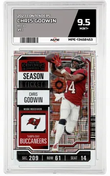 2023 CONTENDERS MOJO #93 CHRIS GODWIN MPE 9.5 MINT+ — graded card up for auction