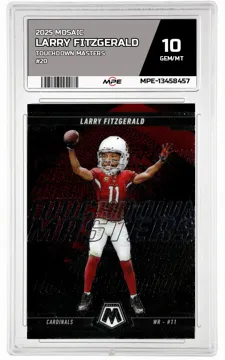 2025 MOSAIC TOUCHDOWN MASTERS #20 LARRY FITZGERALD MPE 10 GEM/MT — graded card up for auction