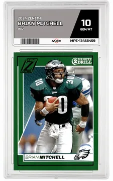 2024 ZENITH #82 BRIAN MITCHELL MPE 10 GEM/MT — graded card up for auction