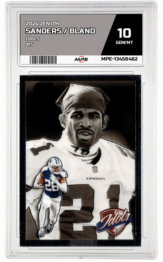2024 ZENITH IDOLS #15 SANDERS / BLAND MPE 10 GEM/MT — graded card auctioned from the MPE vault