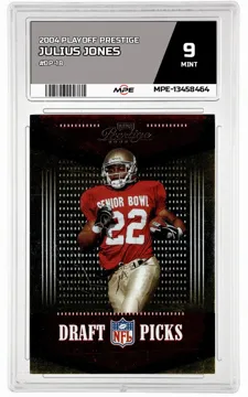 2004 PLAYOFF PRESTIGE #DP-18 JULIUS JONES MPE 9 MINT — graded card up for auction