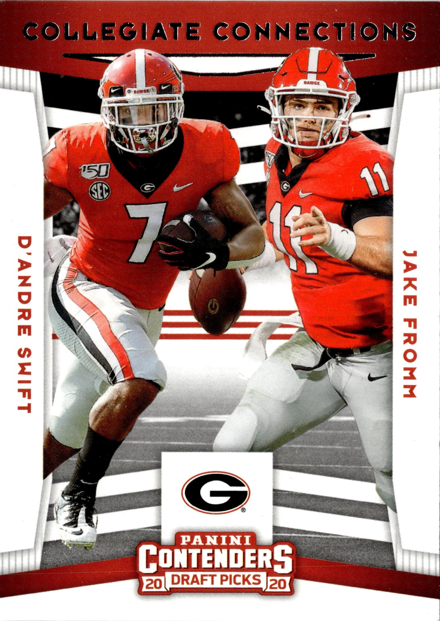 2020 Contenders Draft Picks Swift / Fromm graded slab