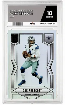 2025 DONRUSS ELITE #29 DAK PRESCOTT MPE 10 GEM/MT — graded card up for auction