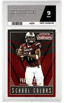 2016 CONTENDERS DRAFT PICKS SCHOOL COLORS #20 PHAROH COOPER MPE 9 MINT — graded card up for auction
