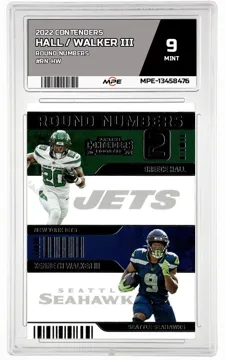 2022 CONTENDERS ROUND NUMBERS #RN-HW HALL / WALKER III MPE 9 MINT — graded card up for auction