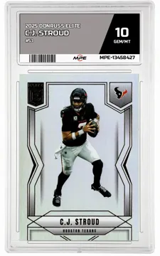 2025 DONRUSS ELITE #53 C.J. STROUD MPE 10 GEM/MT — graded card up for auction