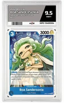 2024 OP07 EN 500 YEARS IN THE FUTURE #050 BOA SANDERSONIA MPE 9.5 MINT+ — graded card up for auction