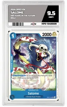 2024 OP07 EN 500 YEARS IN THE FUTURE #043 SALOME MPE 9.5 MINT+ — graded card up for auction