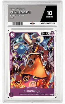 2022 OP01 EN ROMANCE DAWN #110 FUKUROKUJU MPE 10 GEM/MT — graded card up for auction