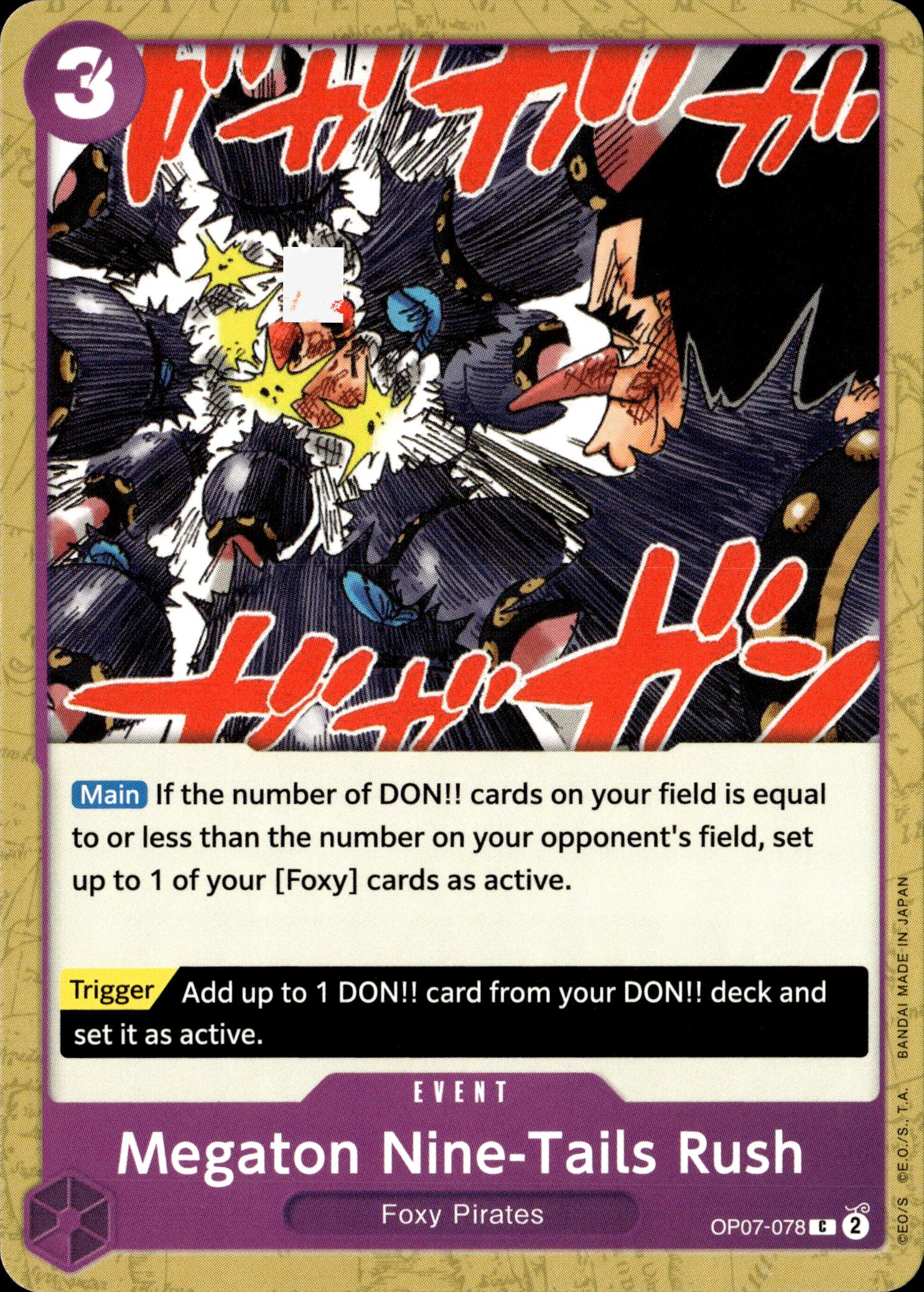 Megaton Nine-Tails Rush graded slab