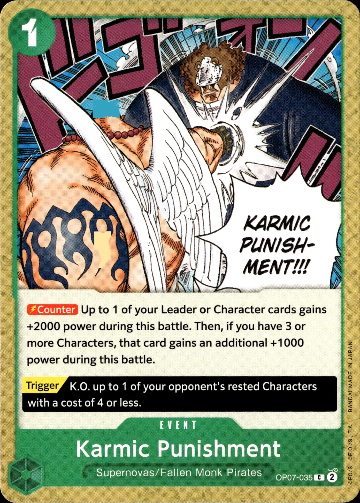 2024 Op07 En Karmic Punishment graded slab