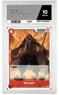 2024 OP07 EN 500 YEARS IN THE FUTURE #011 BLUEJAM MPE 10 GEM/MT — graded card up for auction