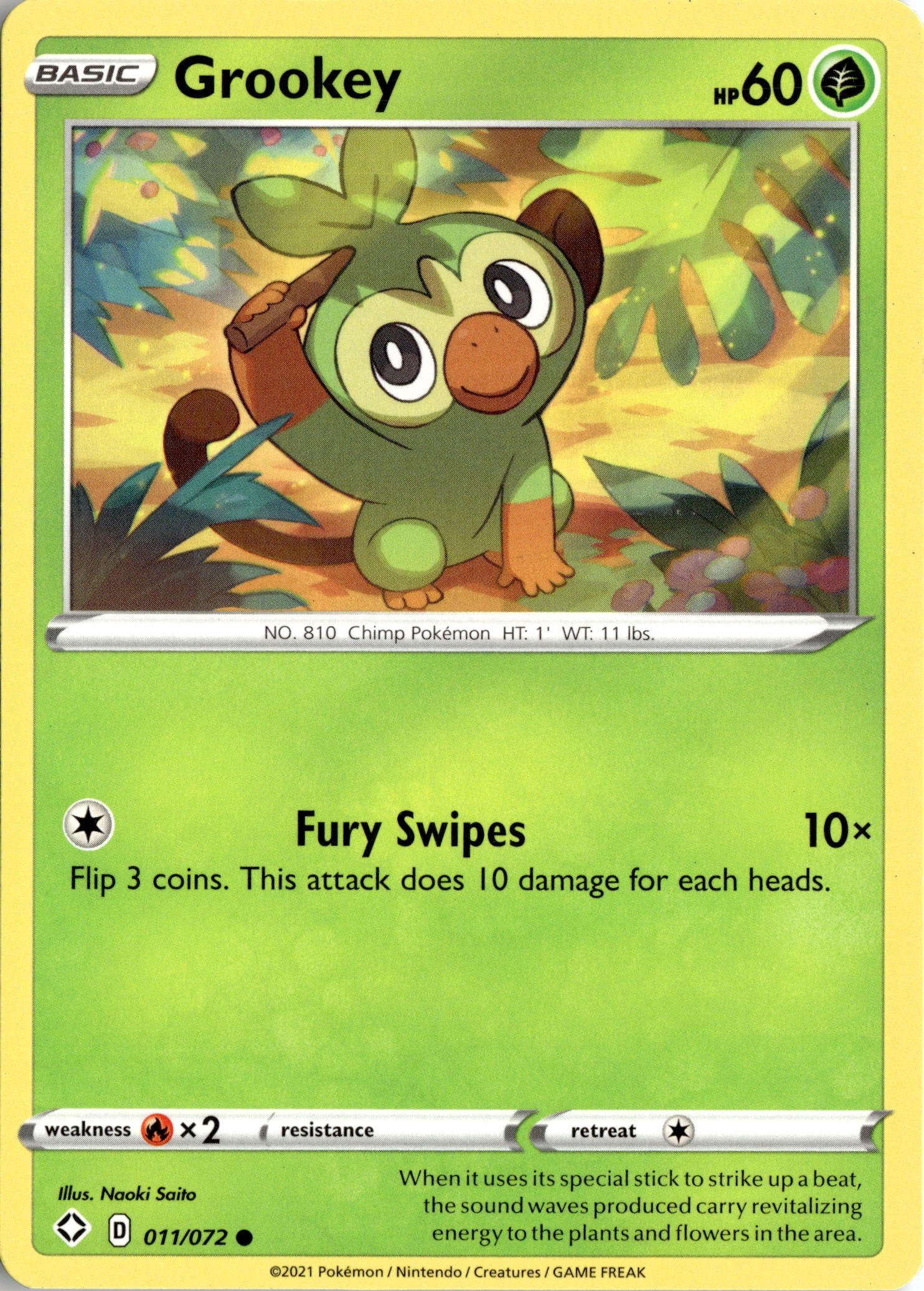 Grookey graded slab