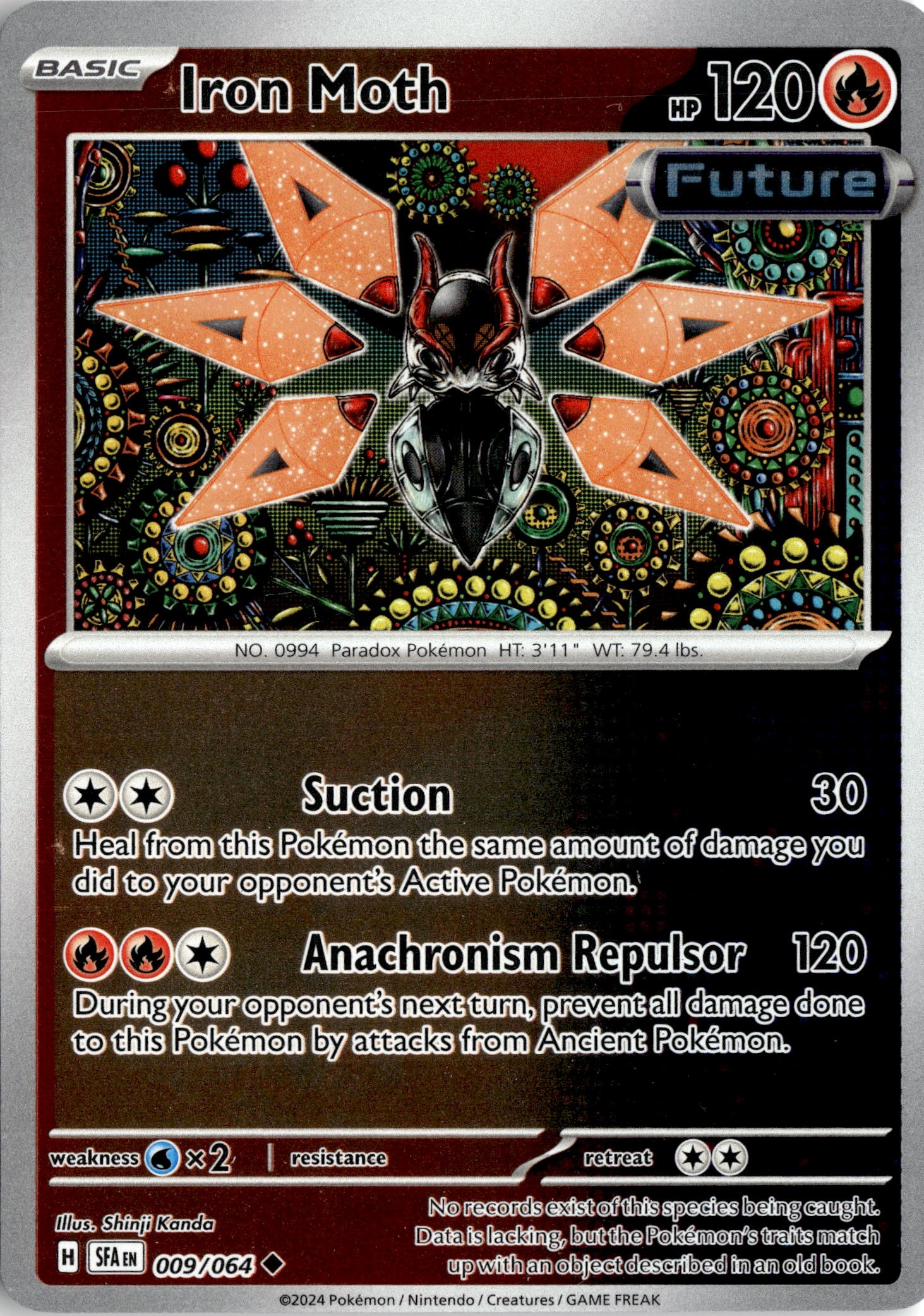 Iron Moth graded slab